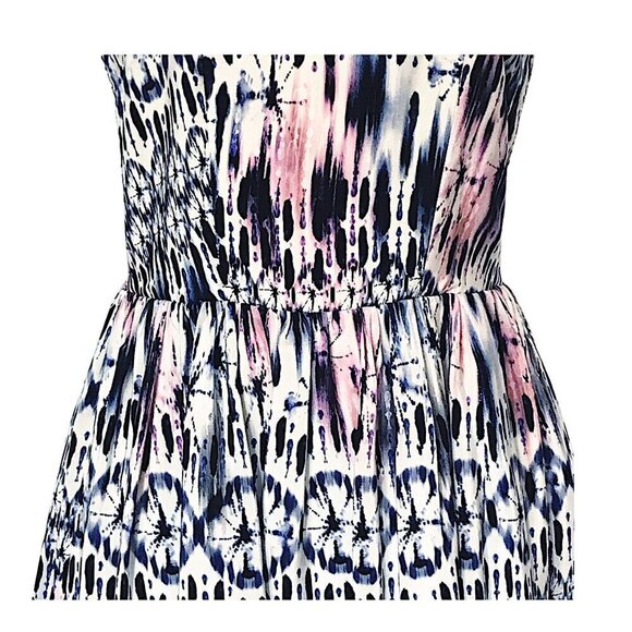 Amanda Uprichard "Elle" Sleeveless Sand Dollar printed silk Dress, Size P - Picture 8 of 13